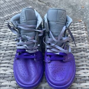 Air Jordan 1 Mid Purple Gray CW5897-005 Size 9